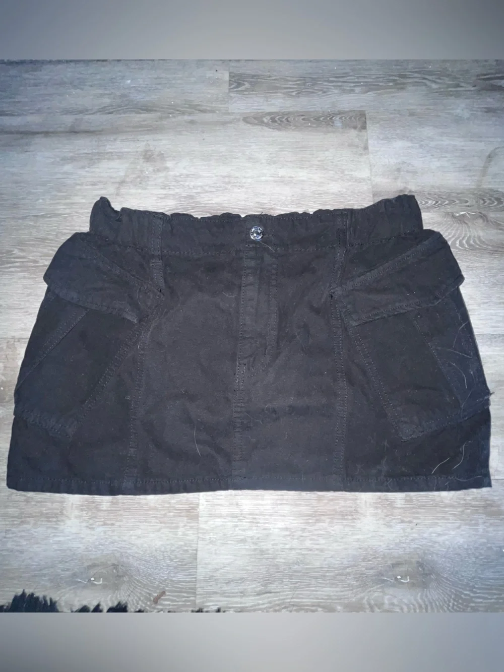 Forever 21 Black Cargo Mini Skirt with Flap Pockets